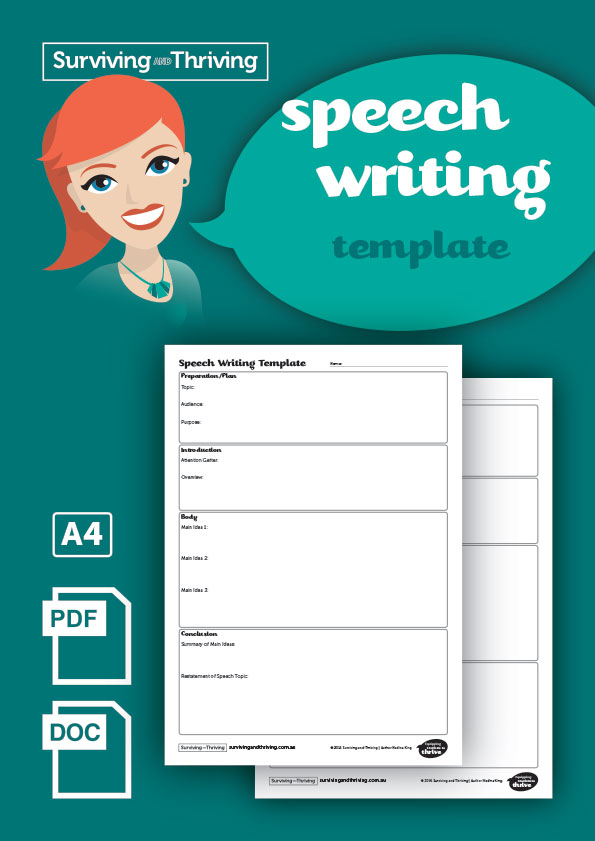 writing a speech template ks3